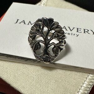 James Avery Tree of Life 60th Anniversary Ring Sterling Silver 925 Size 4.5